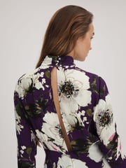Florere Printed Zip Cuff Midi Dress - Image 5 of 7