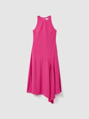 Florere Crepe Asymmetric Midi Dress - Image 2 of 6