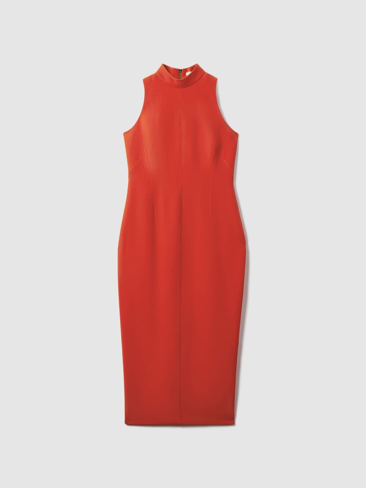 Florere Crepe Fitted Midi Dress - Image 2 of 6