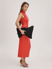 Florere Crepe Fitted Midi Dress - Image 5 of 6