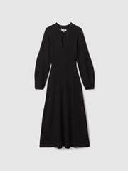 Florere Ribbed Blouson Sleeve Midi Dress - Image 2 of 5