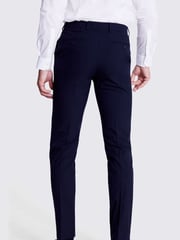 MOSS Blue Tailored Fit Trousers - Image 2 of 3