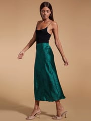 Dancing Leopard Renzo Satin Midi Skirt - Image 3 of 4