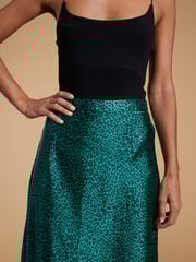 Dancing Leopard Renzo Satin Midi Skirt - Image 4 of 4