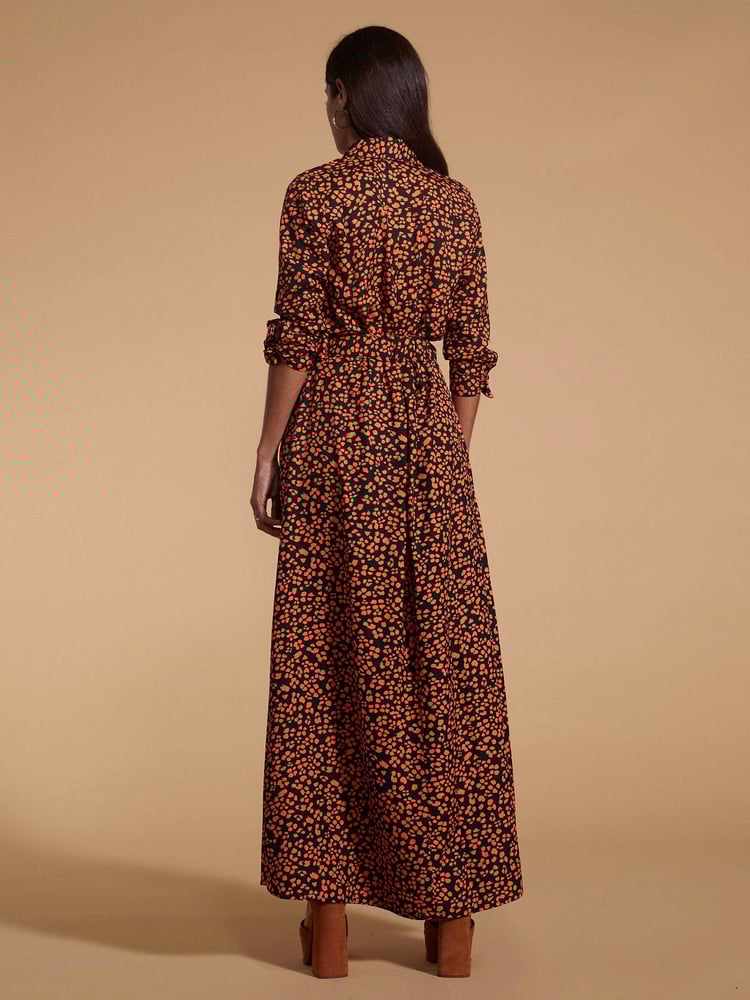 Dancing Leopard Dove Maxi Shirt Dress - Image 5 of 5