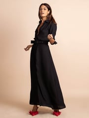 Dancing Leopard Dove Maxi Shirt Dress - Image 5 of 5