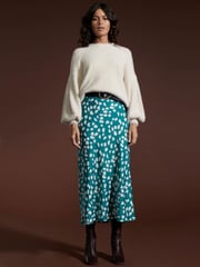 Dancing Leopard Renzo Satin Midi Skirt - Image 1 of 4