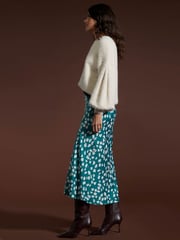 Dancing Leopard Renzo Satin Midi Skirt - Image 3 of 4
