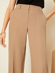 Love & Roses Camel High Waist Wide Leg Tailored Trousers - Image 4 of 4