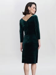 Gina Bacconi Zoe Velvet Wrap Dress - Image 2 of 5