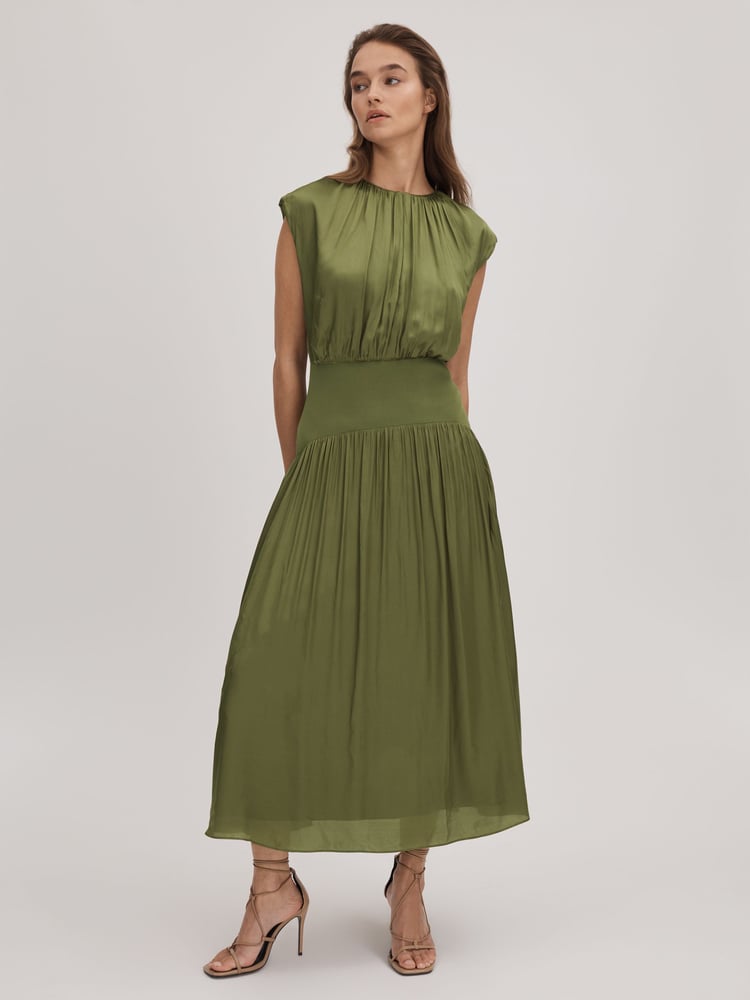 Florere Dropped Waist Midi Dress - Image 1 of 7