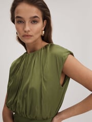 Florere Dropped Waist Midi Dress - Image 6 of 7