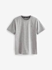 smALLSAINTS Black/Grey Boys Brace Crew 100% Cotton T-Shirts 3 Pack - Image 4 of 5