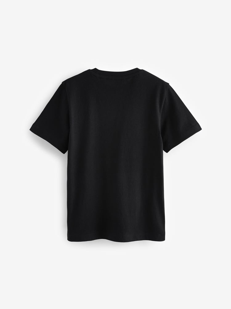 smALLSAINTS Black/Grey Boys Brace Crew 100% Cotton T-Shirts 3 Pack - Image 5 of 5