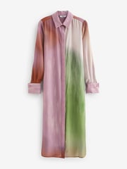 Multi Blur Print Long Sleeve Longline Shirt - Image 5 of 6