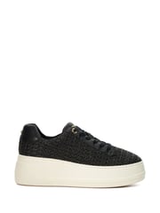 Dune London Dark Black Episode Flatform Sole Trainers - Image 2 of 5