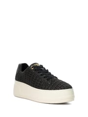 Dune London Dark Black Episode Flatform Sole Trainers - Image 3 of 5