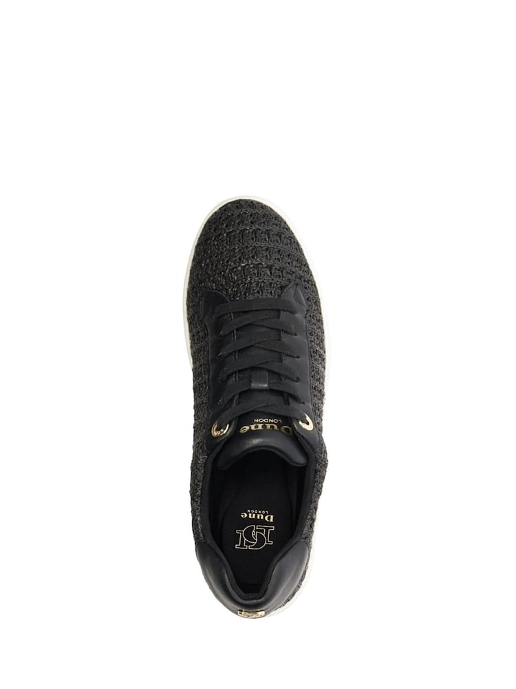 Dune London Dark Black Episode Flatform Sole Trainers - Image 5 of 5