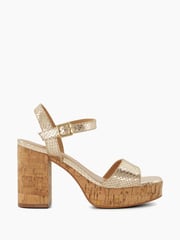 Dune London Animal Jodi Platform Block Heel Sandals - Image 3 of 6