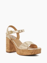 Dune London Animal Jodi Platform Block Heel Sandals - Image 4 of 6