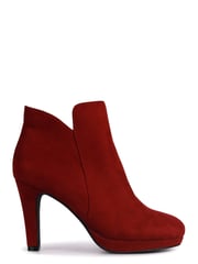 Linzi Red Layara Platform Ankle Boots With Stiletto Heels - Image 2 of 4