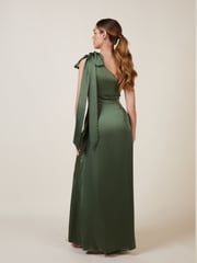 Rewritten Green Porto One Shoulder Bridesmaid Dress - Image 2 of 4