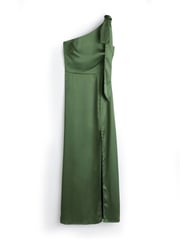 Rewritten Green Porto One Shoulder Bridesmaid Dress - Image 4 of 4