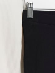 River Island White/Black Girls 100% Cotton Kickflare Trousers - Image 3 of 4