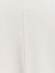 River Island White/Black Girls 100% Cotton Kickflare Trousers - Image 4 of 4