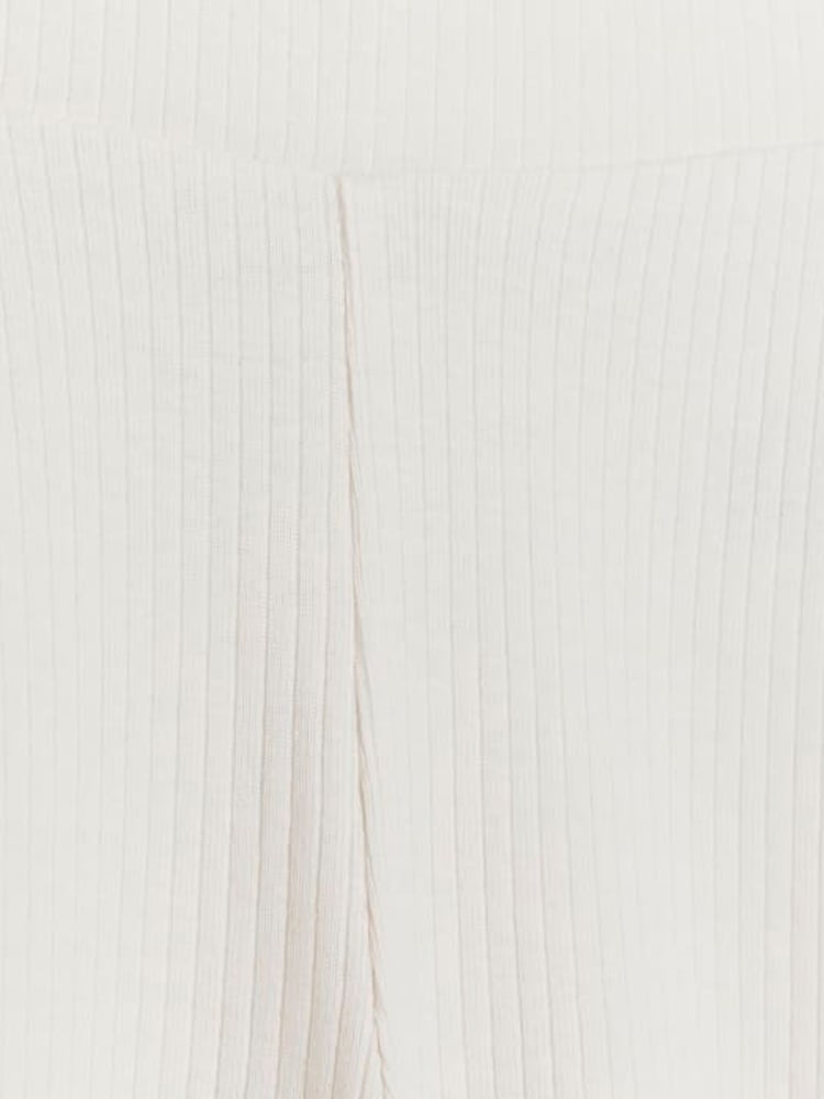 River Island White/Black Girls 100% Cotton Kickflare Trousers - Image 4 of 4