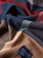 Joules Bracewell Checked Blanket Scarf - Image 6 of 7