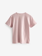smALLSAINTS Pale Pink Boys Brace Crew 100% Cotton T-Shirts 3 Pack - Image 5 of 7