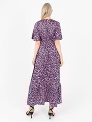 Lovedrobe Animal Print Frill Wrap Hem Maxi Dress - Image 3 of 5