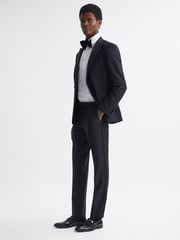 Oscar Jacobson Slim Fit Wool Blend Trousers - Image 3 of 6
