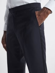 Oscar Jacobson Slim Fit Wool Blend Trousers - Image 4 of 6