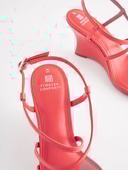Coral Pink Forever Comfort® Strappy Wedges - Image 6 of 7