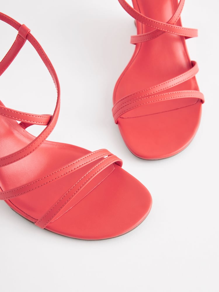 Coral Pink Forever Comfort® Strappy Wedges - Image 7 of 7