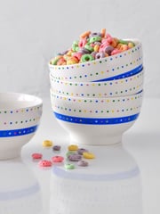Benetton Set of 4 Multi New Bone China Bowls - Image 2 of 5