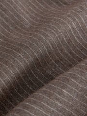 Brown Slim Fit Stripe Suit Trousers - Image 10 of 10
