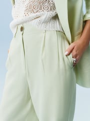 Mint Green Elasticated Back Wide Leg Trousers - Image 4 of 6