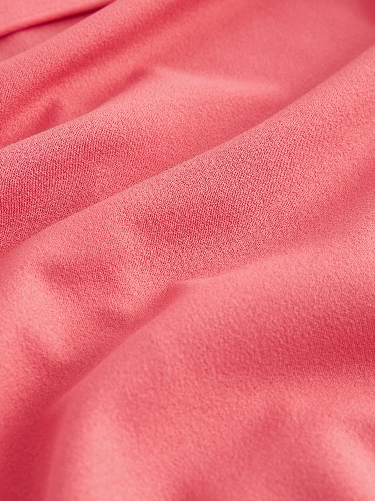 Coral Pink Cape Detail Maxi Dress - Image 5 of 5