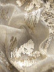 Silver Metallic Mini Wrap Ruffle Dress - Image 6 of 6