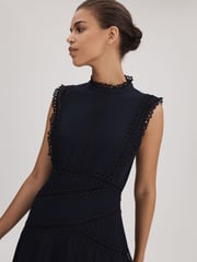 Florere Cotton Lace Midi Dress - Image 5 of 7