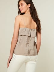 Mink Brown Layered Cami Top - Image 4 of 7