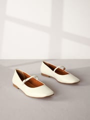 Bone Signature Leather Mary Jane Flat Shoes - Image 1 of 6