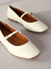 Bone Signature Leather Mary Jane Flat Shoes - Image 5 of 6