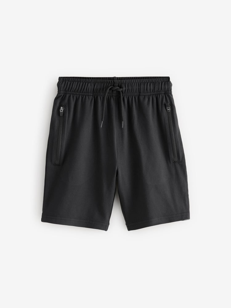 Black Light Weight Sports Shorts (3-17yrs) - Image 1 of 4
