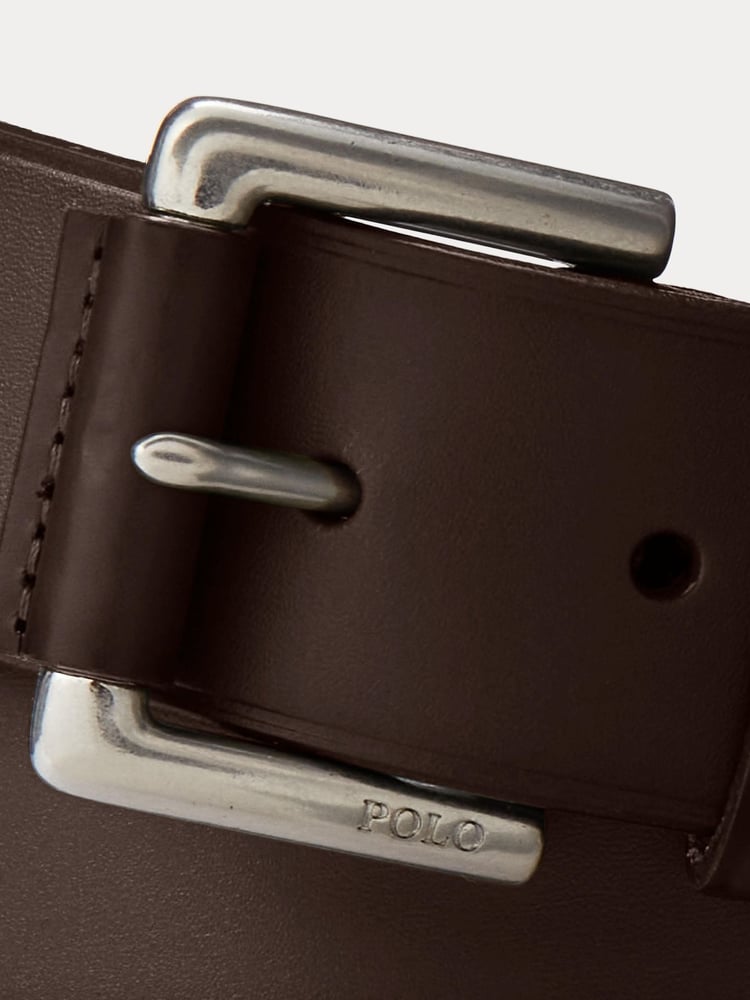 Polo Ralph Lauren Dark Brown Signature Pony Leather Belt - Image 2 of 4 Polo Ralph Lauren Dark Brown Signature Pony Leather Belt - Image 2 of 4