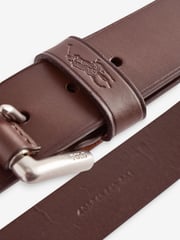 Polo Ralph Lauren Dark Brown Signature Pony Leather Belt - Image 4 of 4