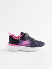 Marineblau/Rosa - Sportschuhe mit elastischer Schnürung für die Schule - Bild 2 von 5